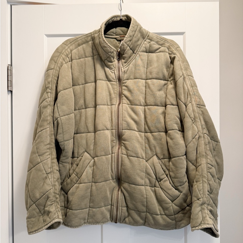 Free People Dolman Quilted Knit Jacket